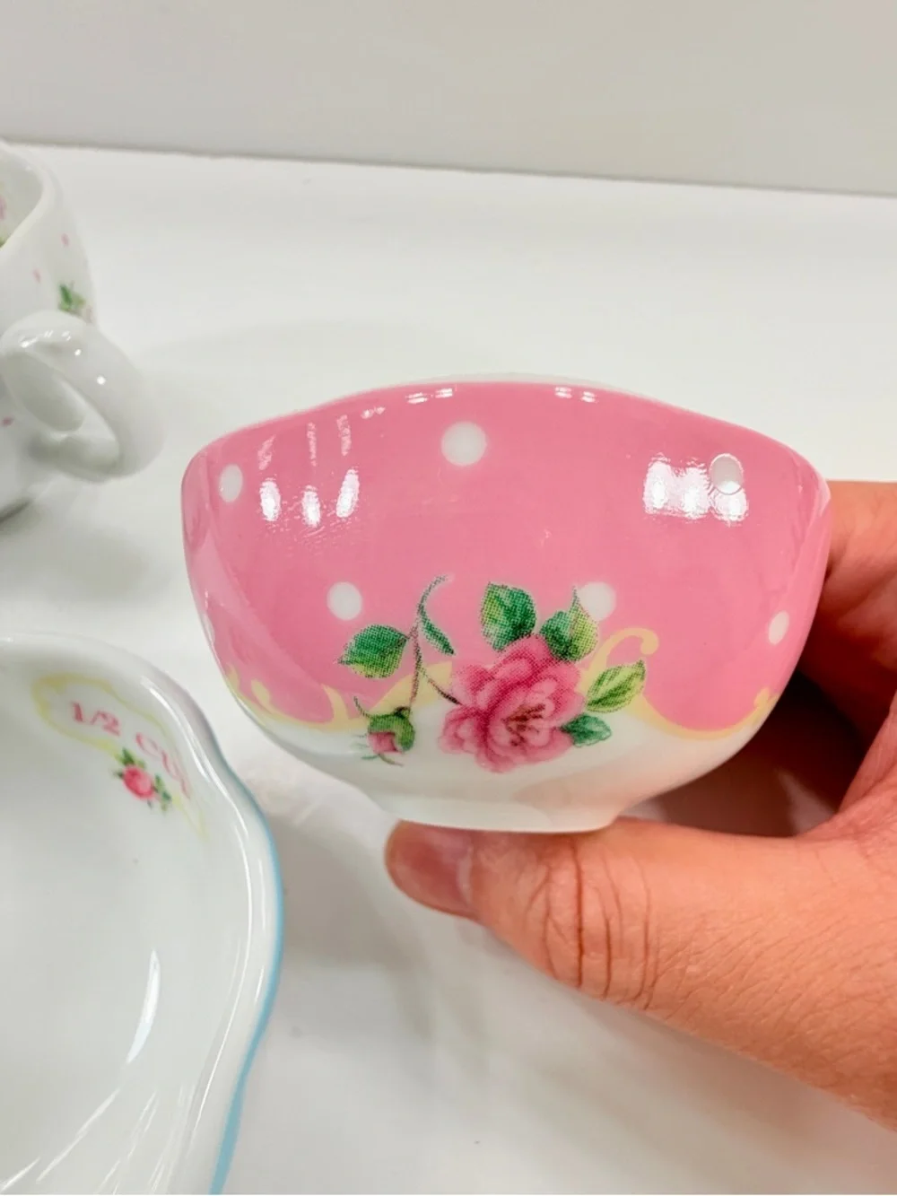 Royal Albert‎ New Country Roses Porcelain Baking Bliss Measuring Cups Set Of 3